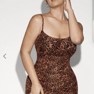 Leopard Print Mini Dress
